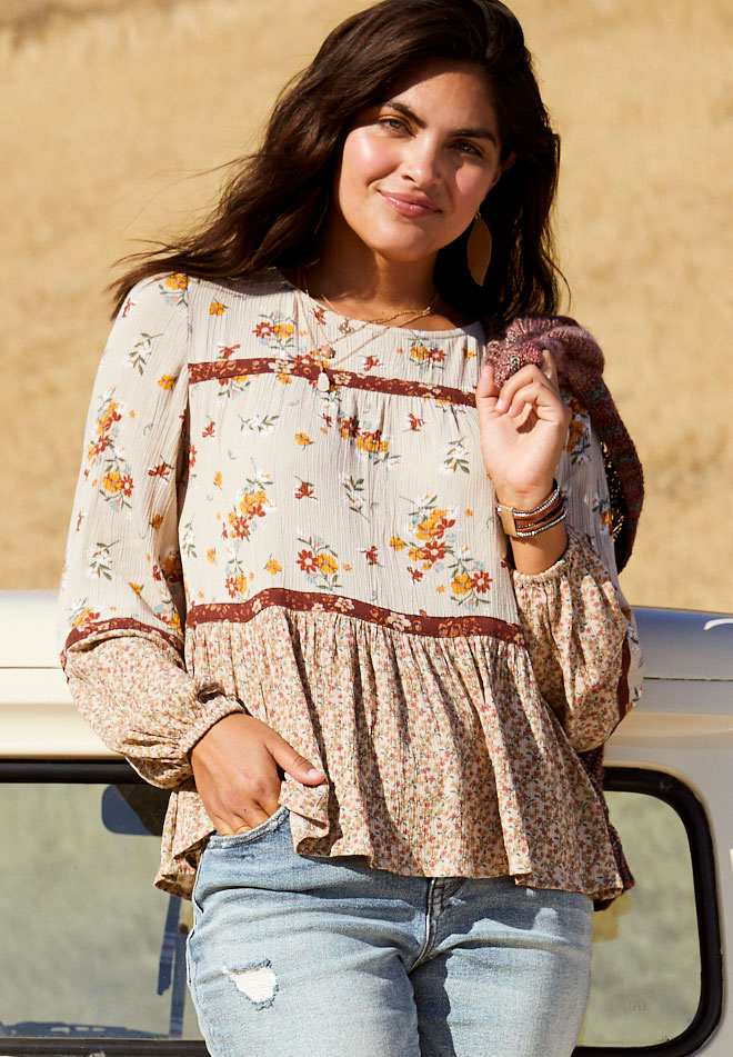 maurices floral top