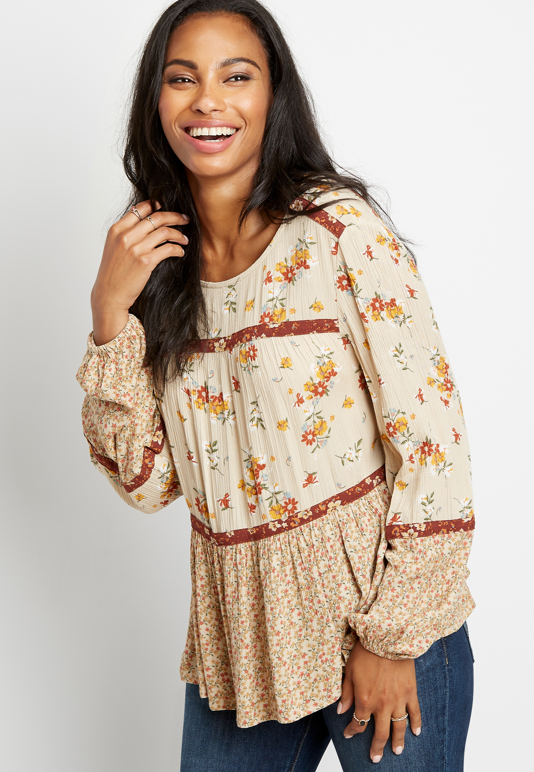 maurices floral top