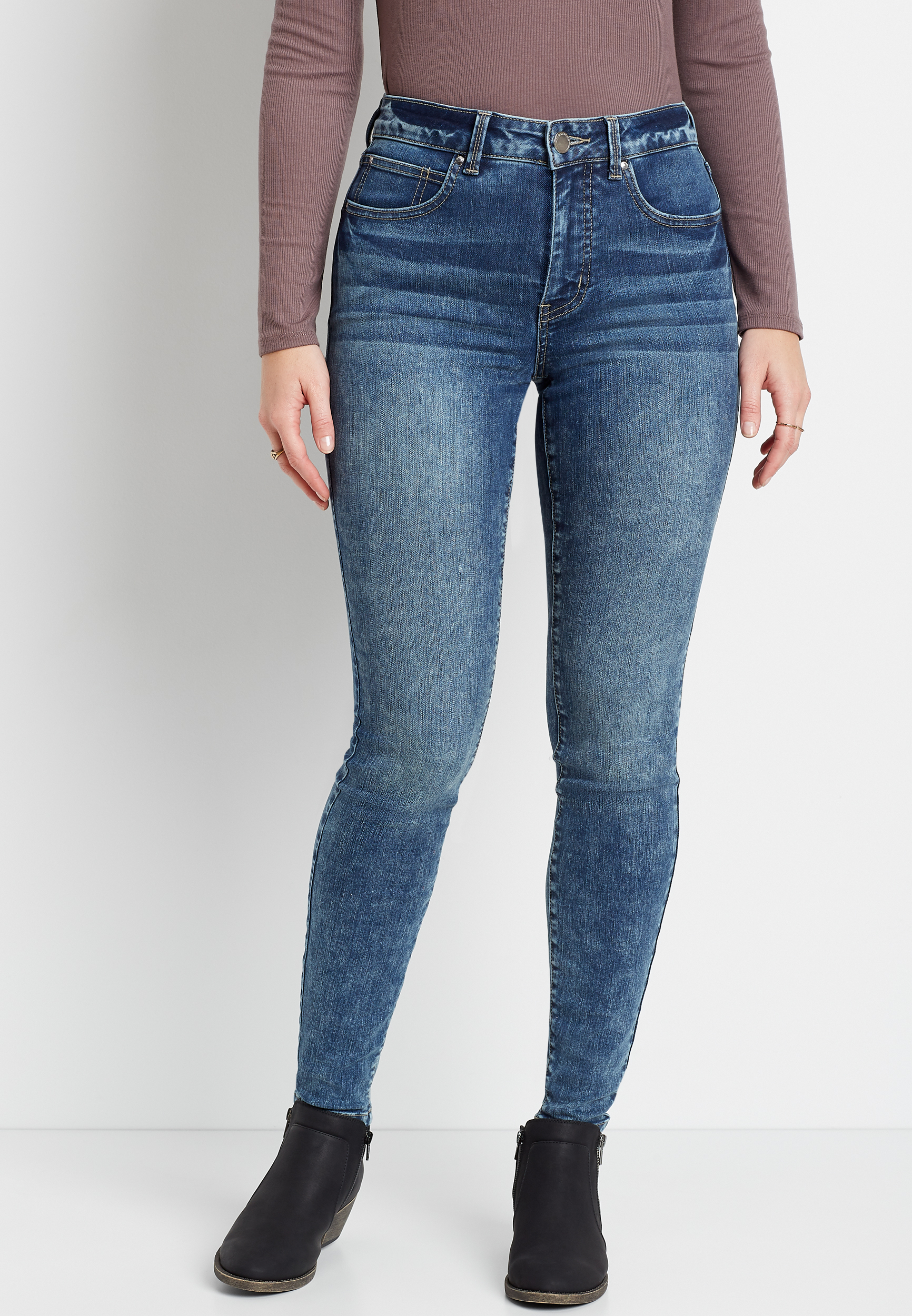 guess curve x skinny mid jeans