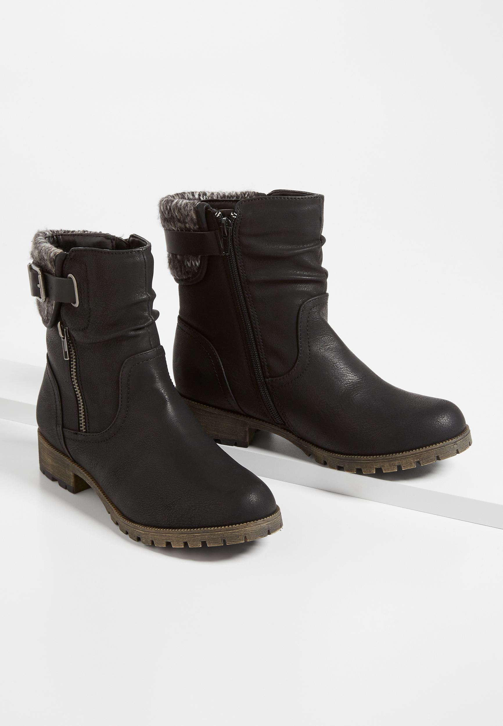 maurices black booties