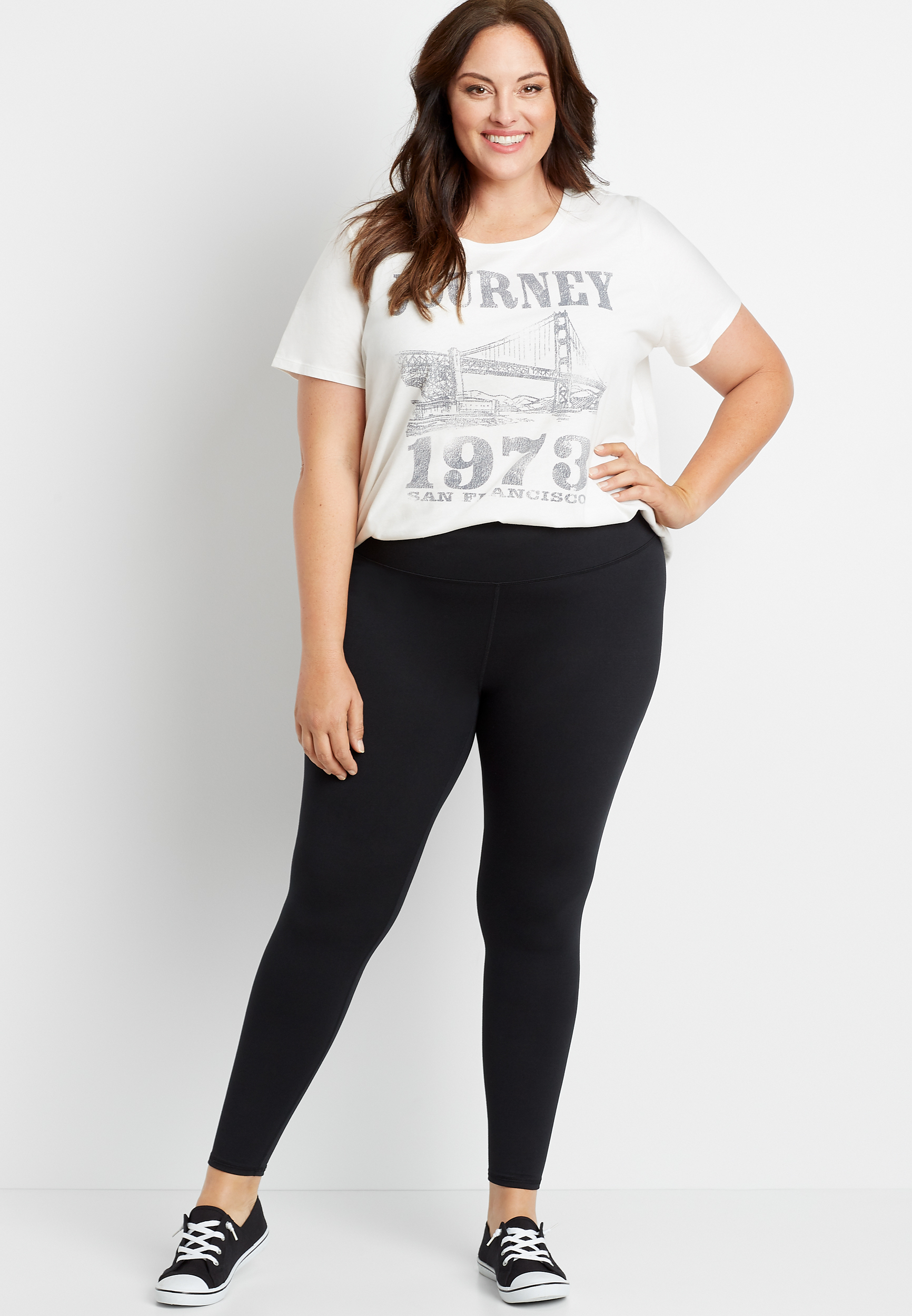 plus size legging outfits