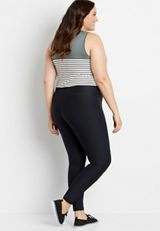 Plus Size High Rise Black Sculpt Legging, C6652, small