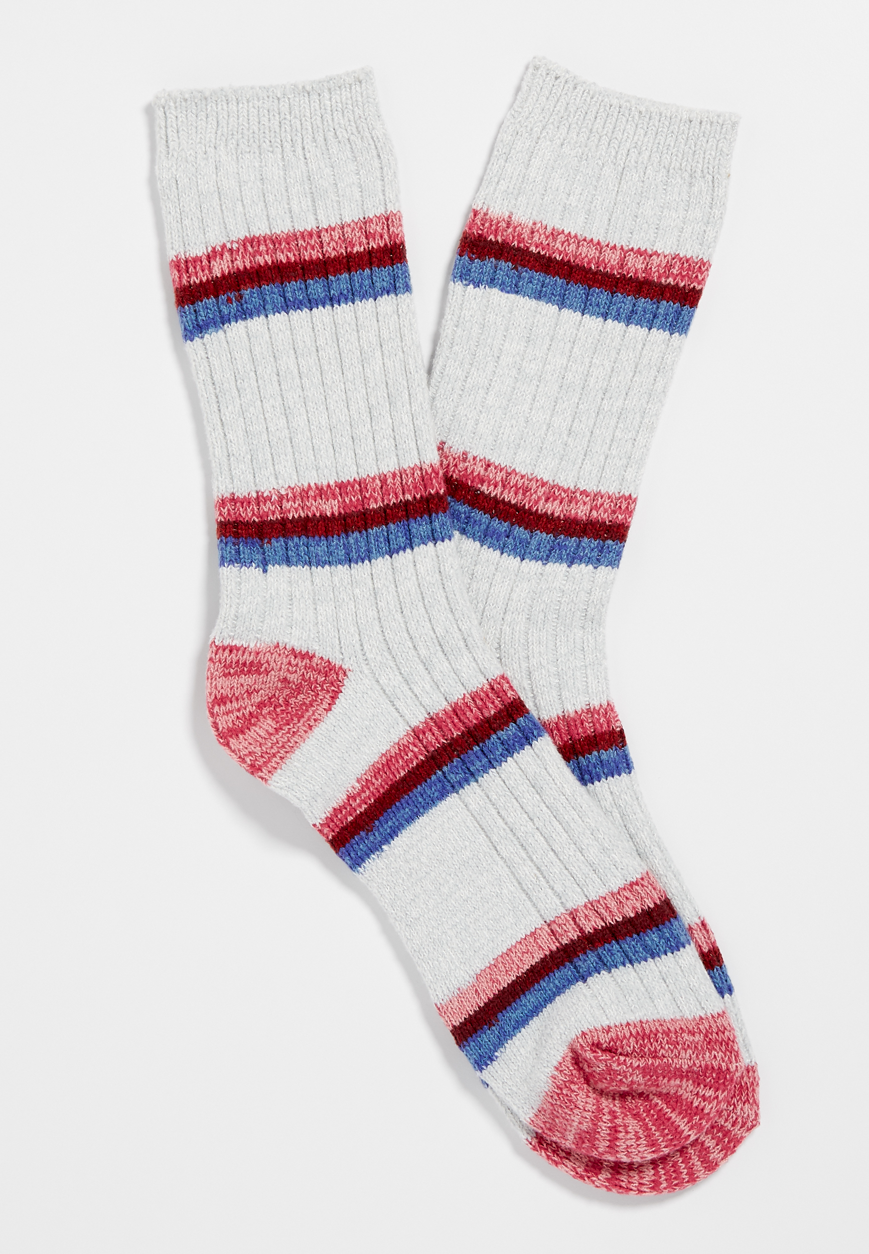 Multi Stripe Crew Sock | maurices