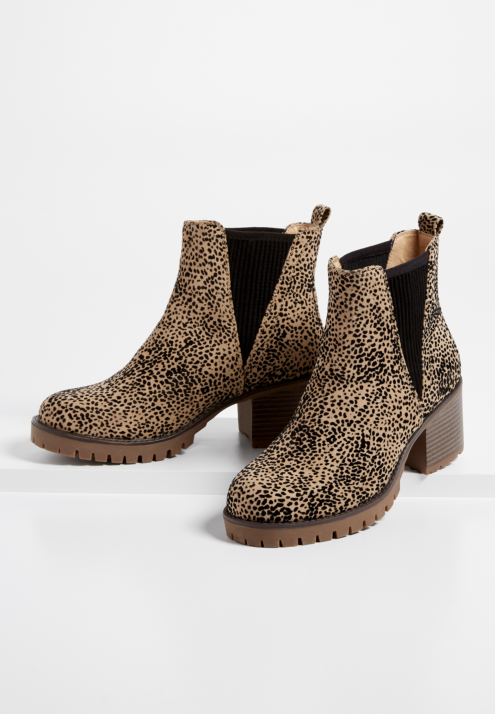 leopard ankle booties