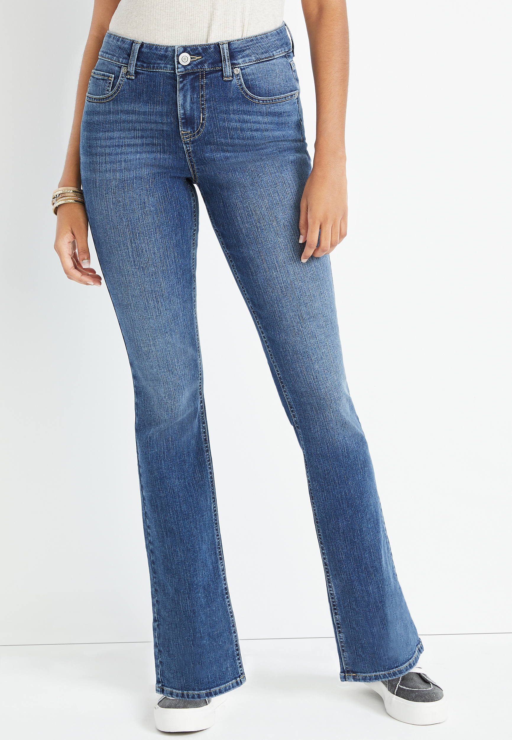 m jeans by maurices™ Classic Slim Boot Mid Rise Jean | maurices