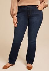 Plus Size m jeans by maurices&trade; Classic Slim Boot Mid Rise Jean, C258, small