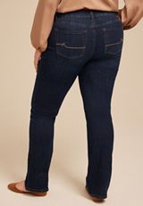 Plus Size m jeans by maurices&trade; Classic Slim Boot Mid Rise Jean, C258, small