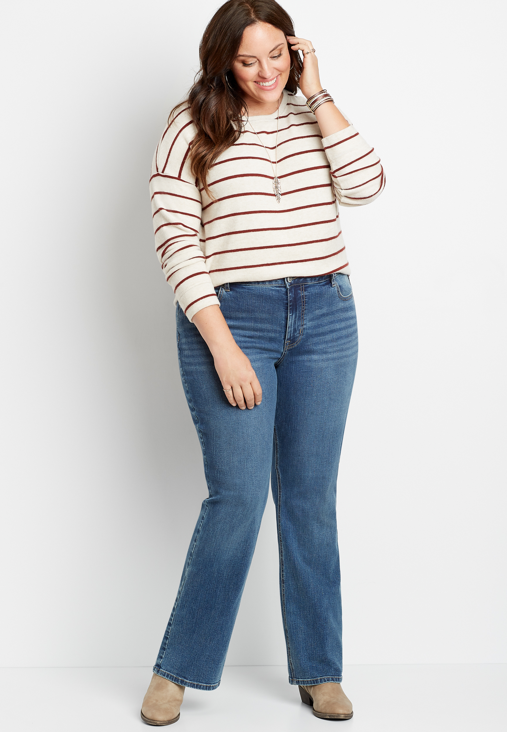 plus size jeans bootcut