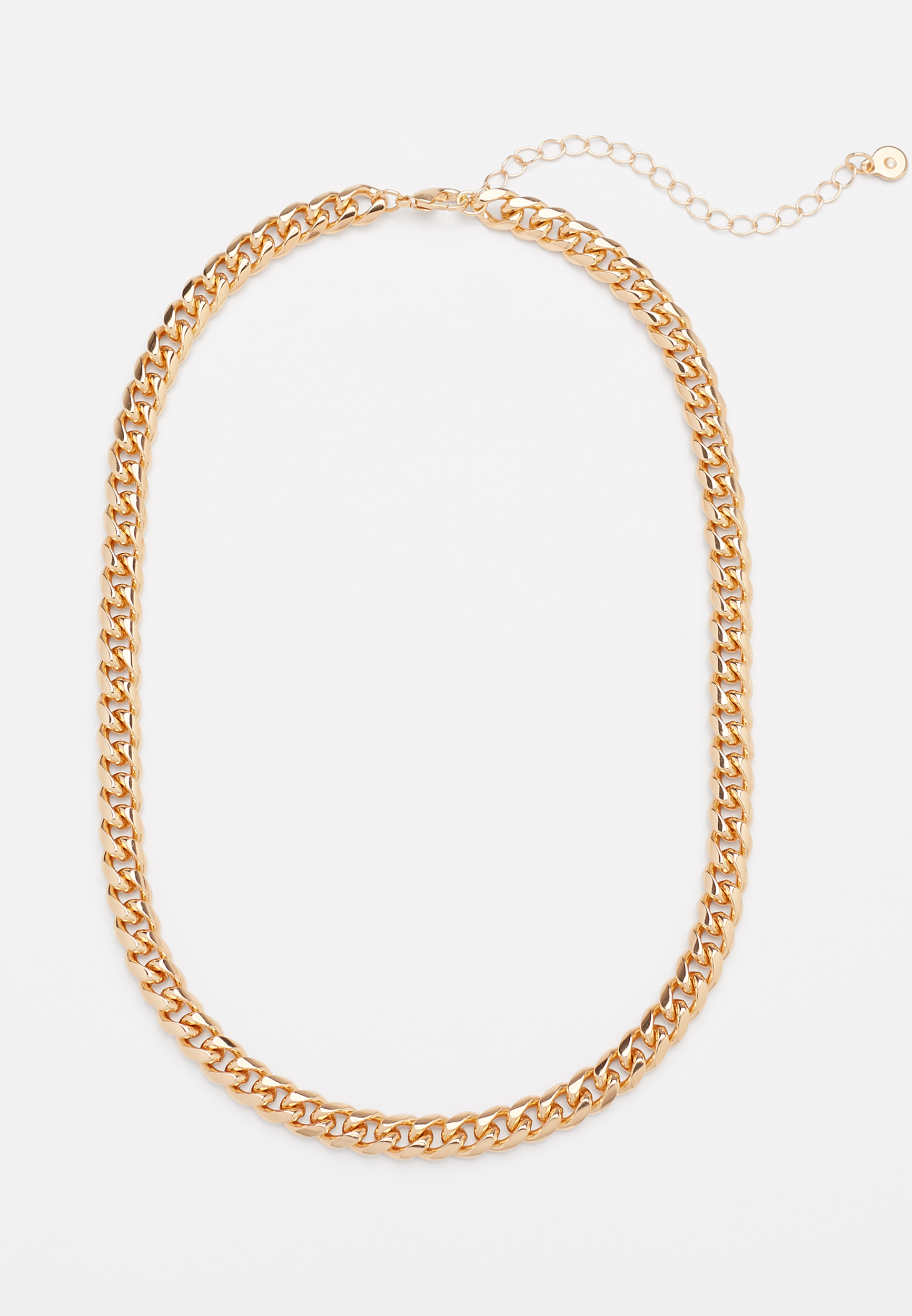 Gold Chunky Chain Necklace, , large