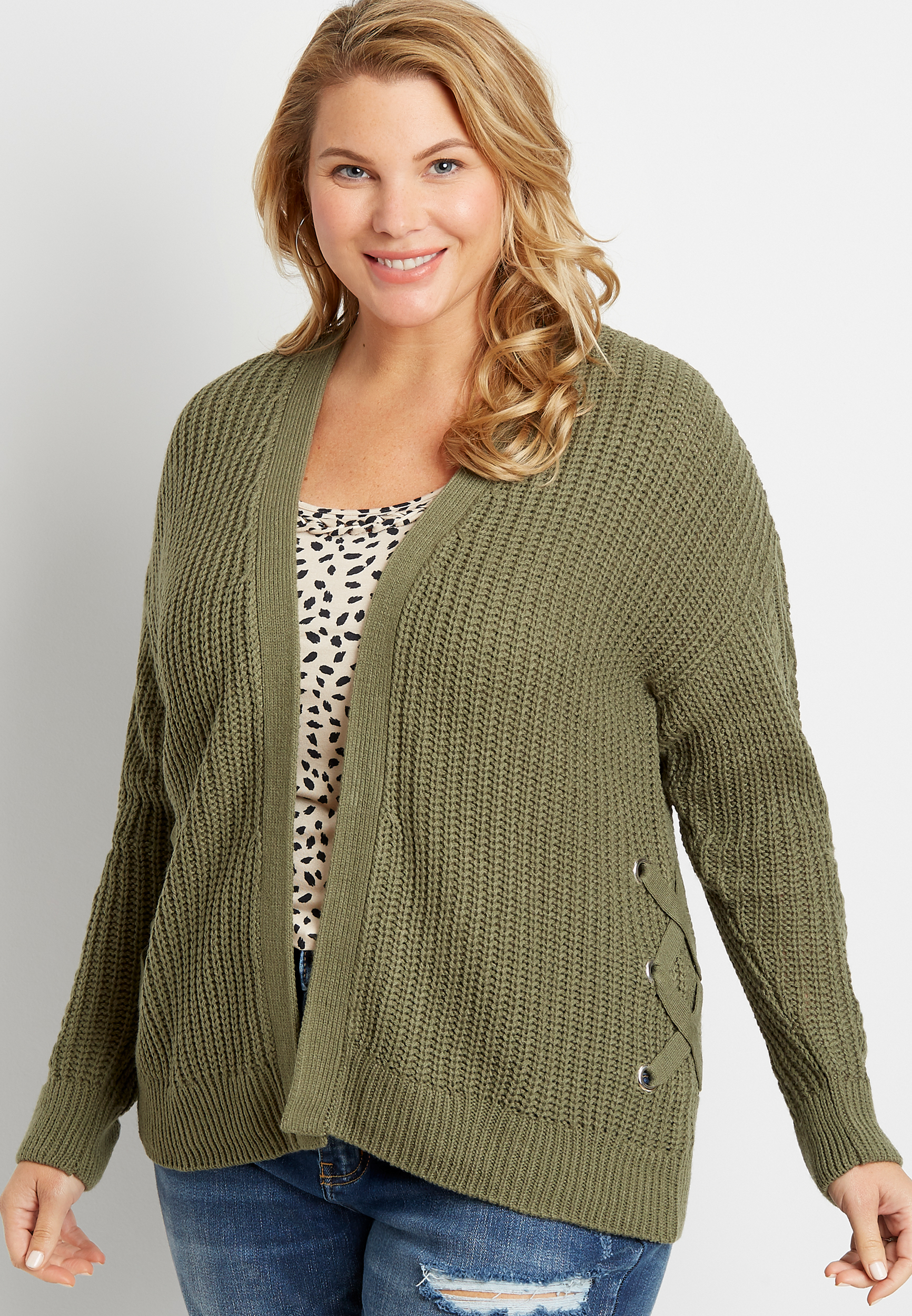 maurices plus size sweaters