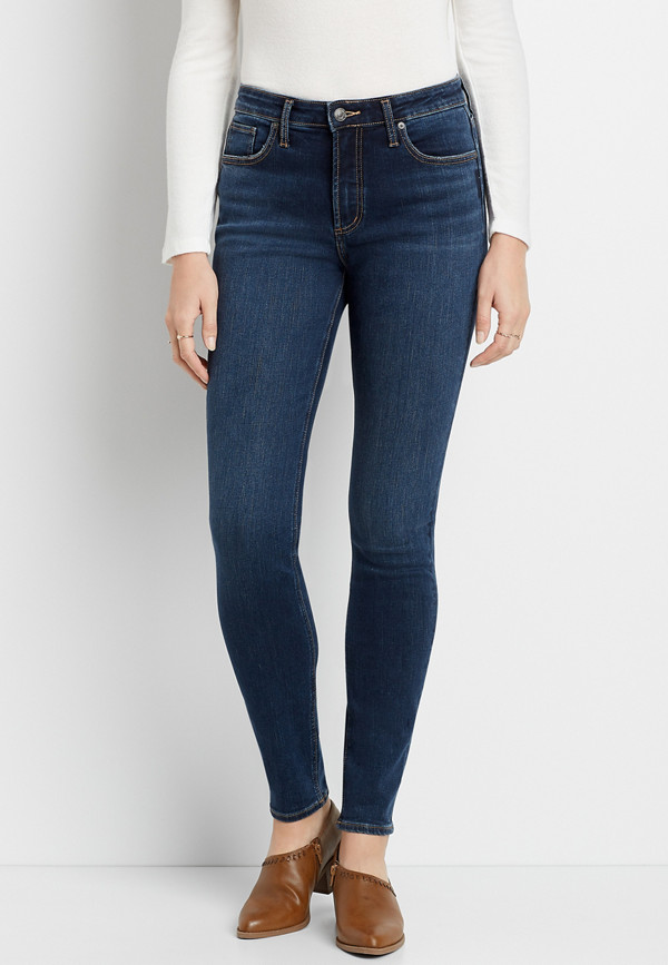Silver Jeans Co.® High Note High Rise Dark Wash Skinny Jean | maurices