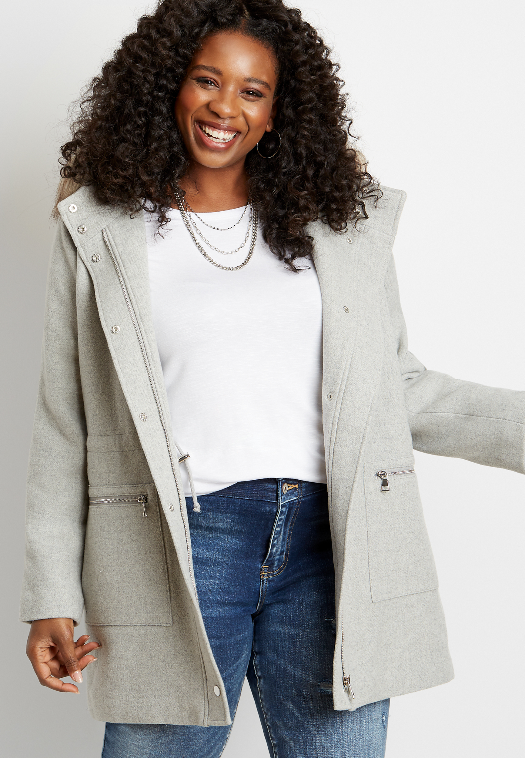 maurices plus size winter coats