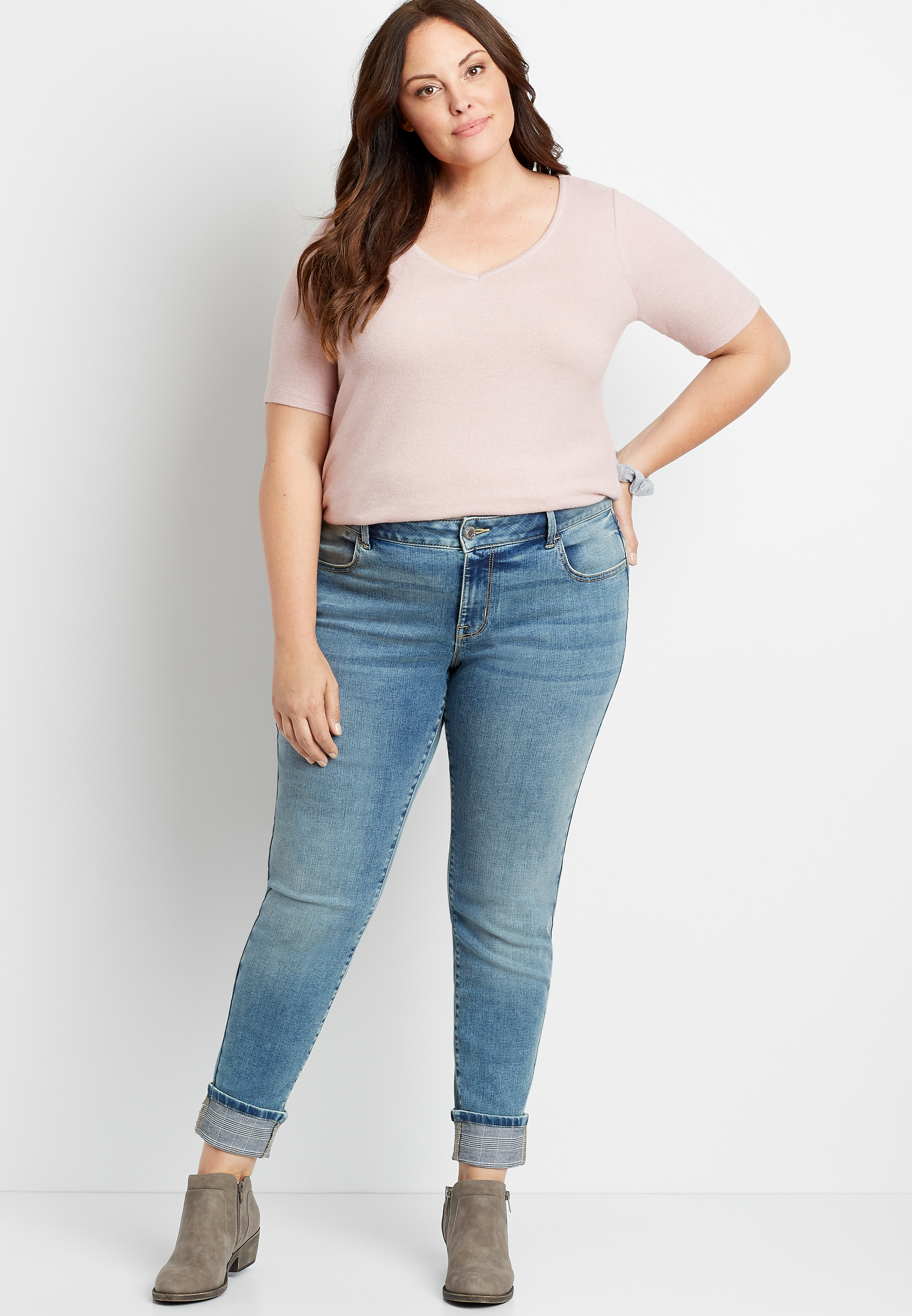 extra short plus size jeans