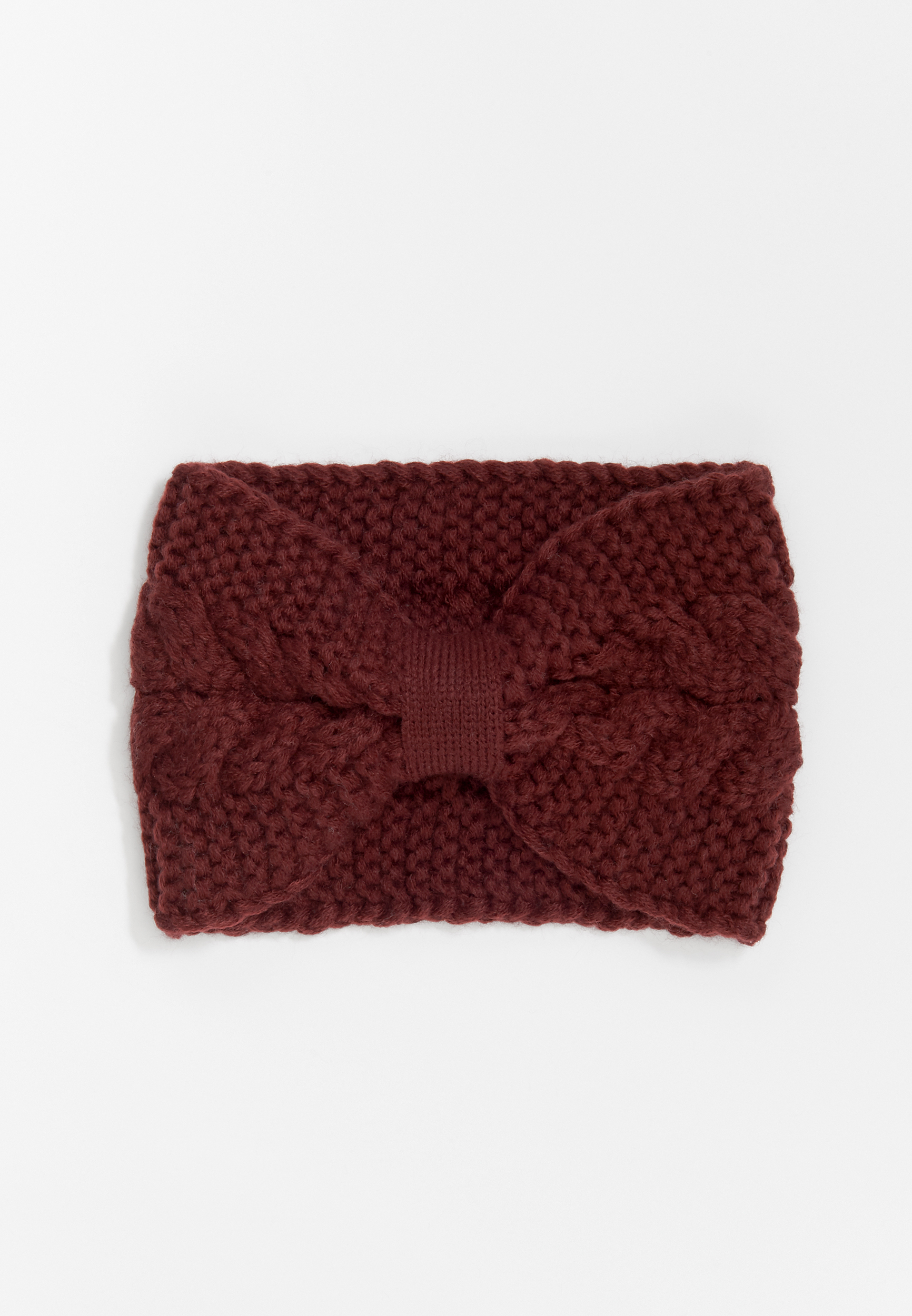 Berry Cable Knit Knotted Headband | maurices
