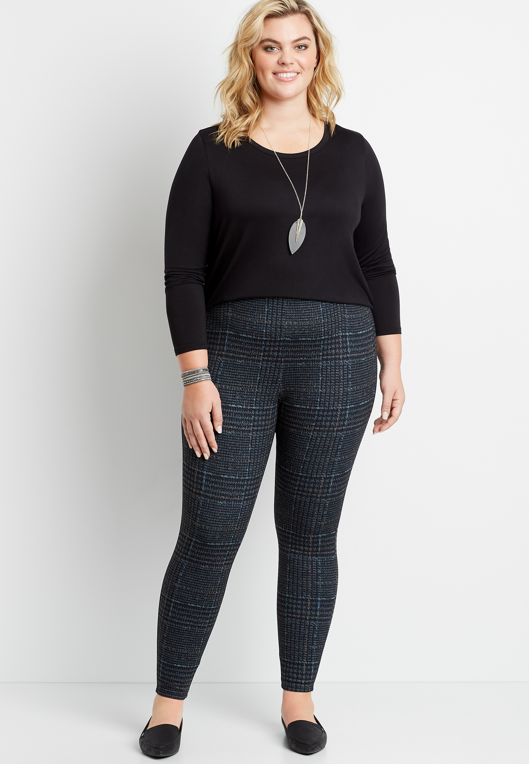 grey plus size pants