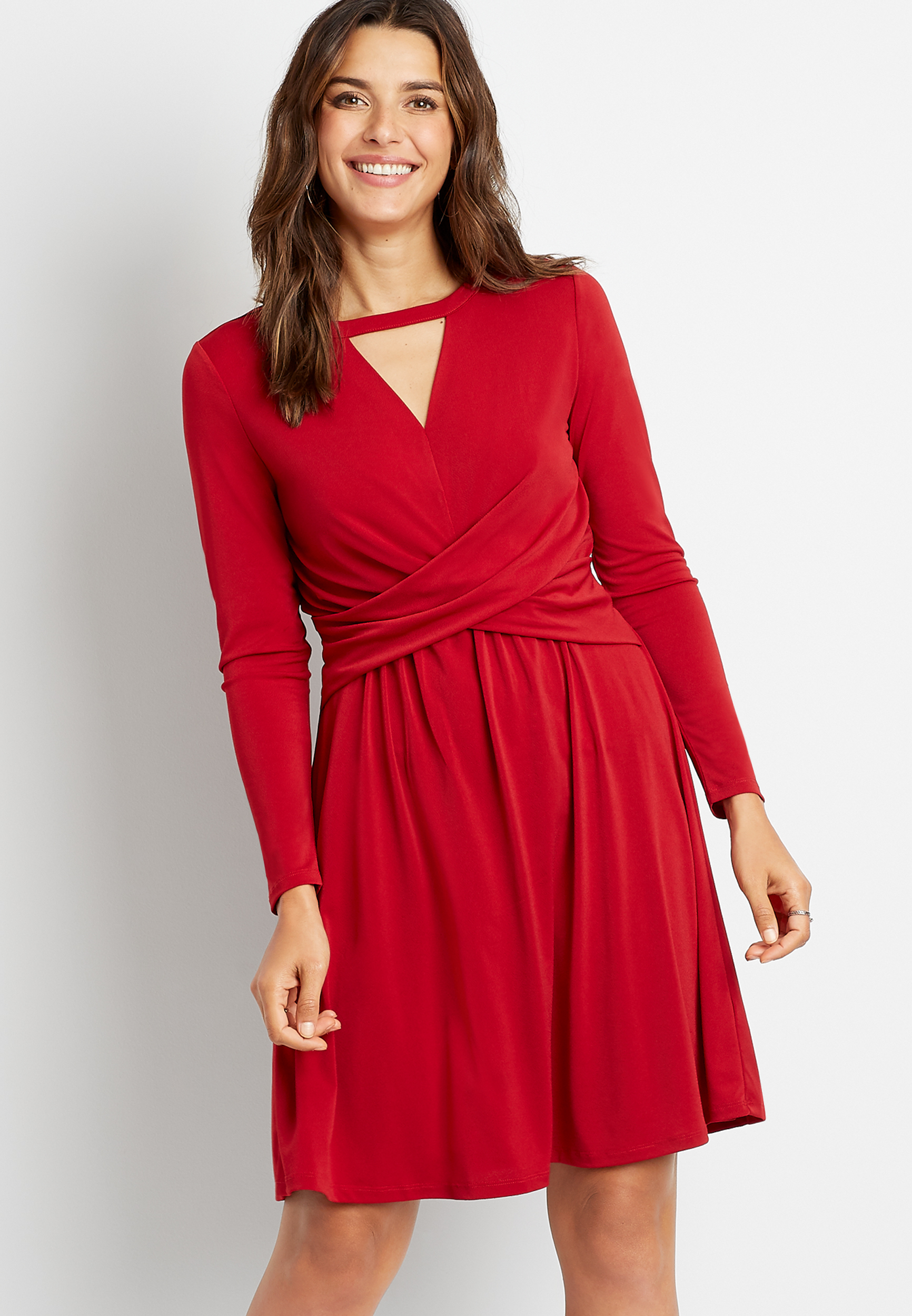 maurices maroon dress