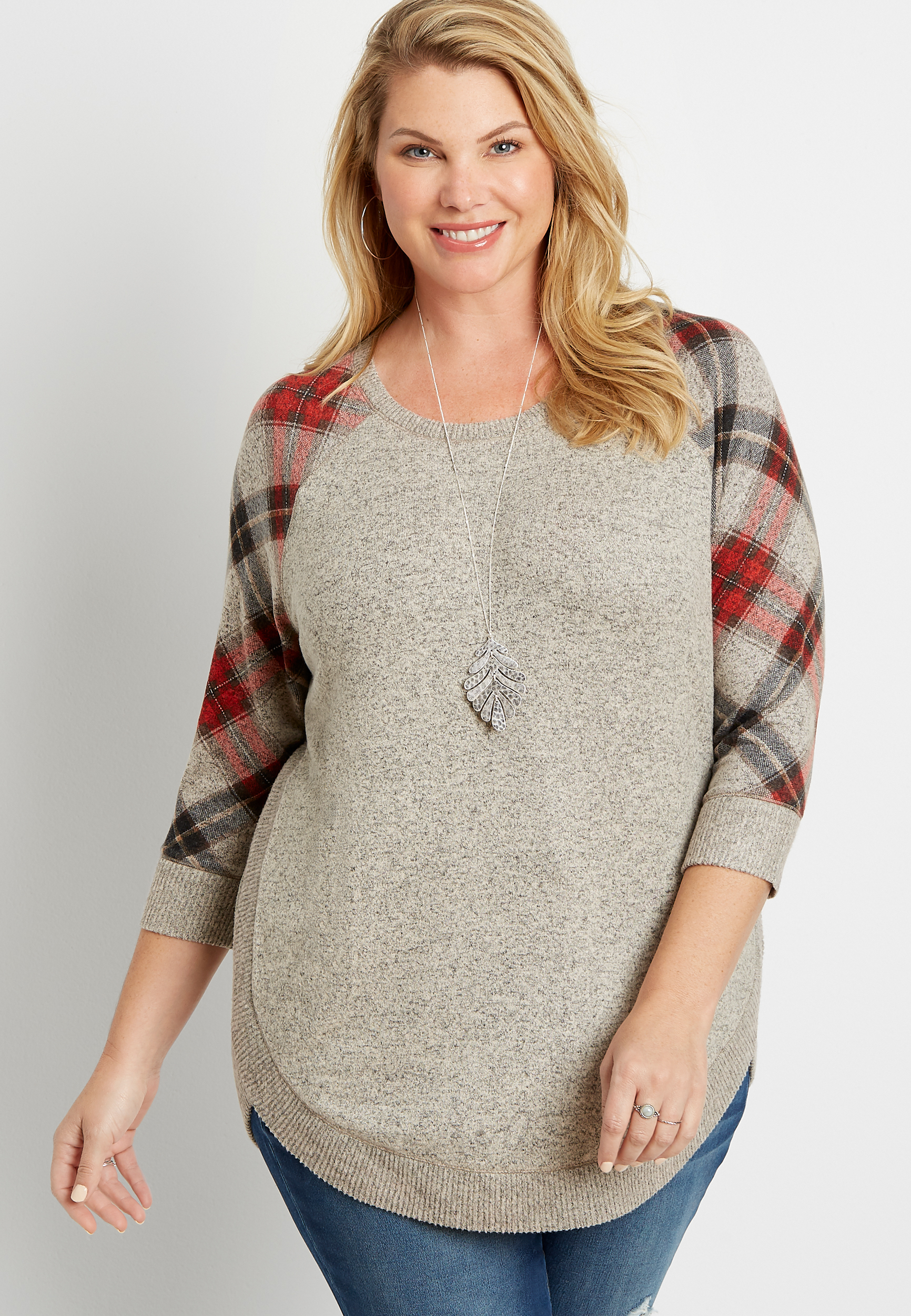 holiday plus size tops