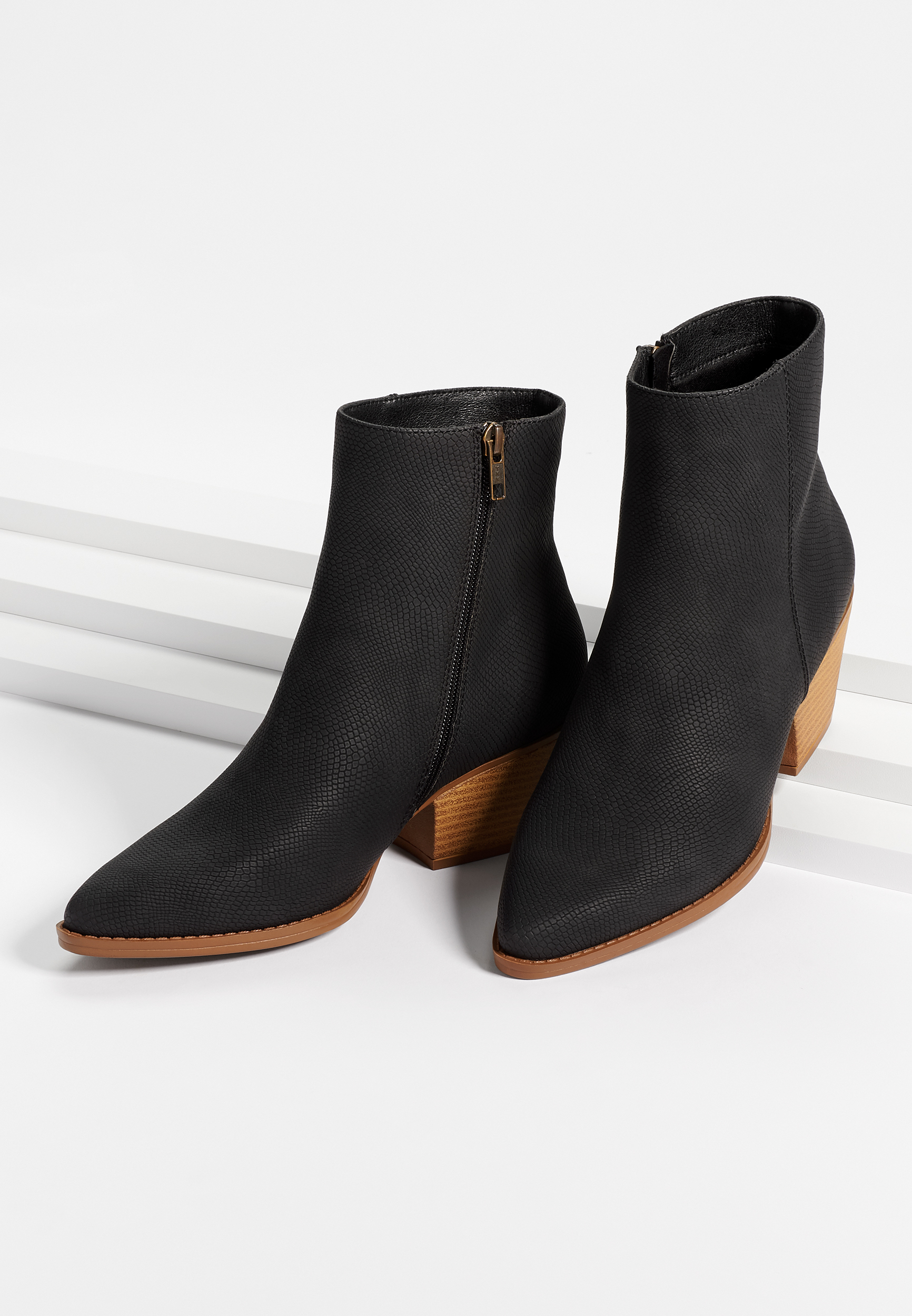 maurices black booties