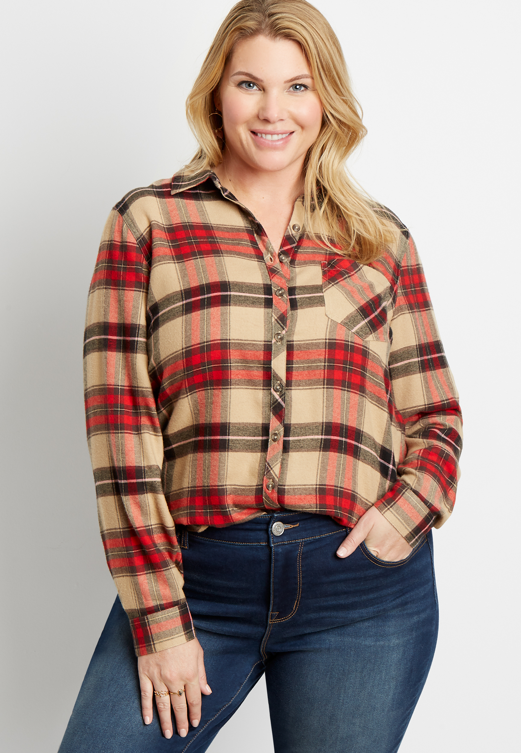 maurices plus size shirts