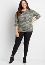 Plus Size High Rise Ultra Soft Legging, C6652, small