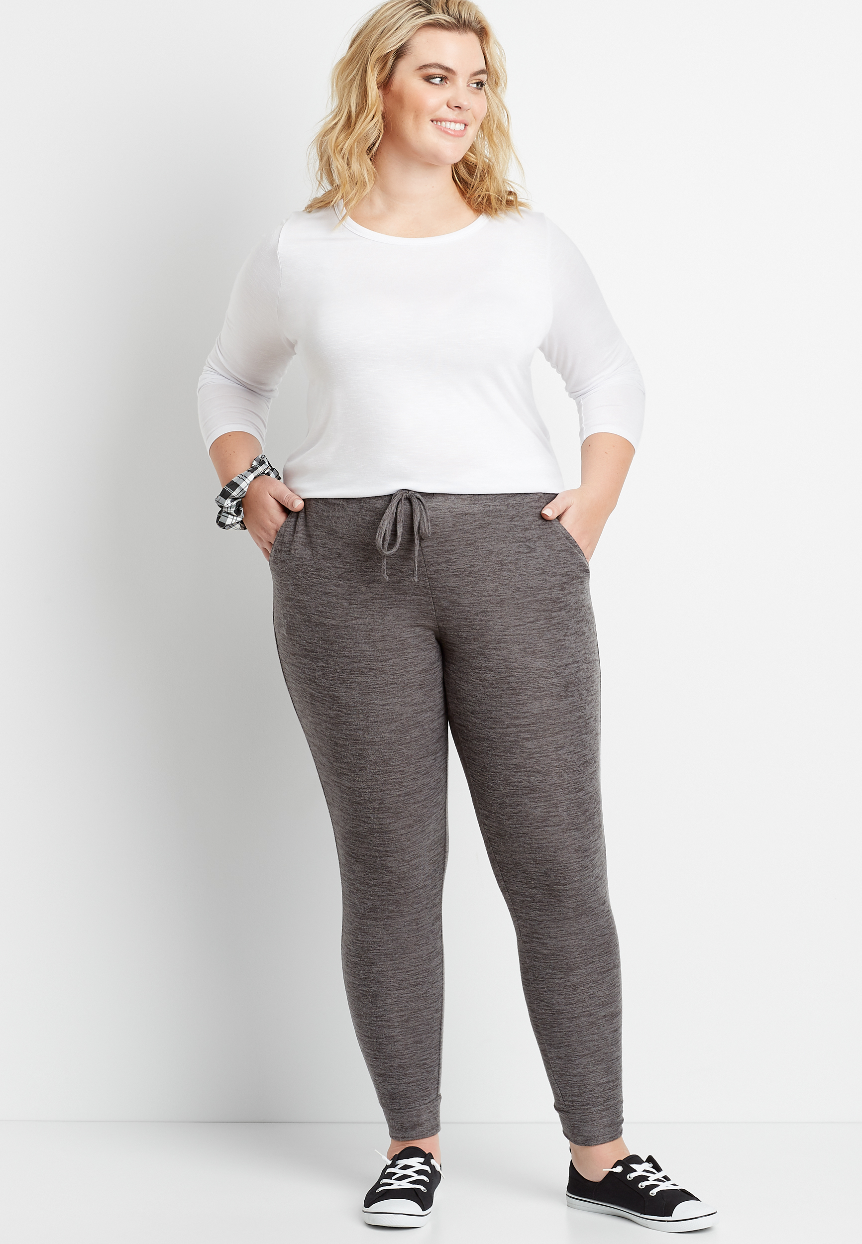 plus size jogger capris