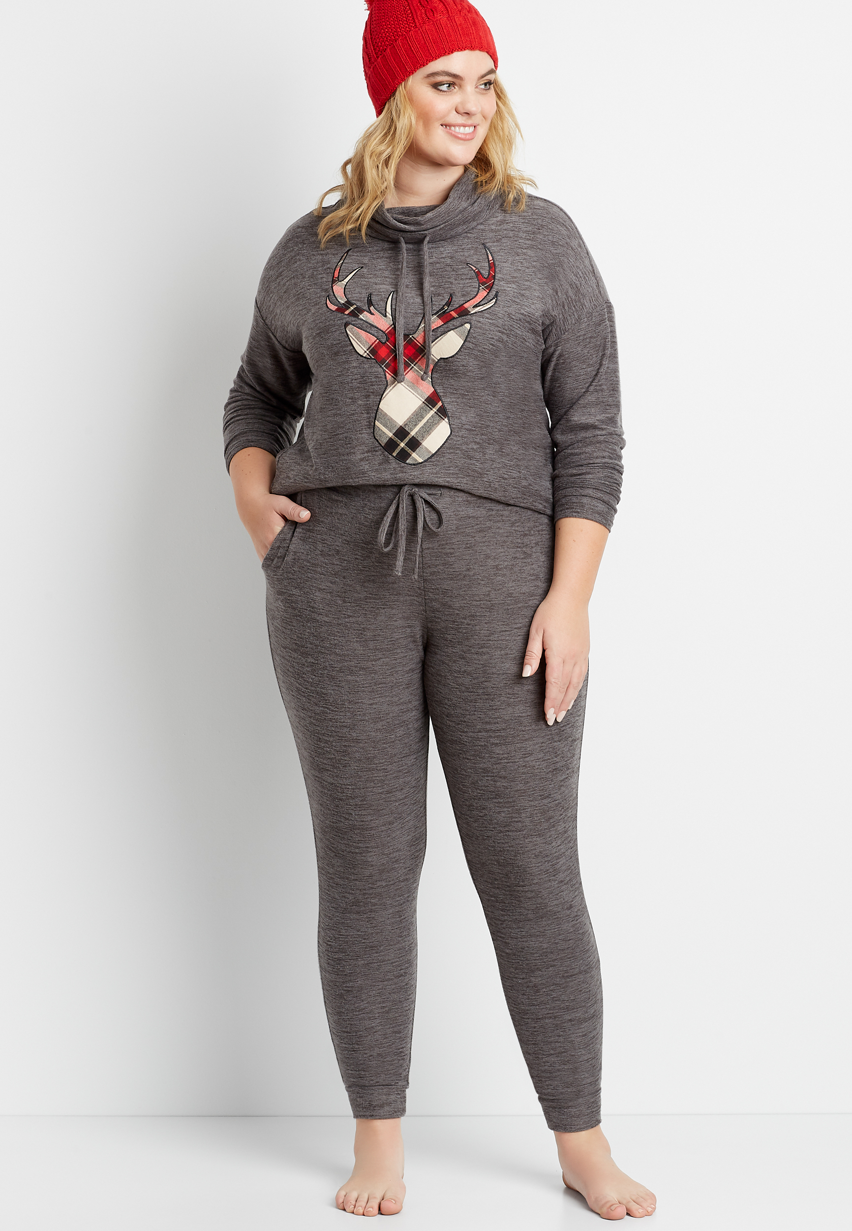 Plus Size Lakeside Super Soft Jogger, GRAY, large