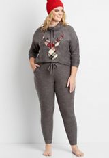 Plus Size Lakeside Super Soft Jogger, GRAY, small