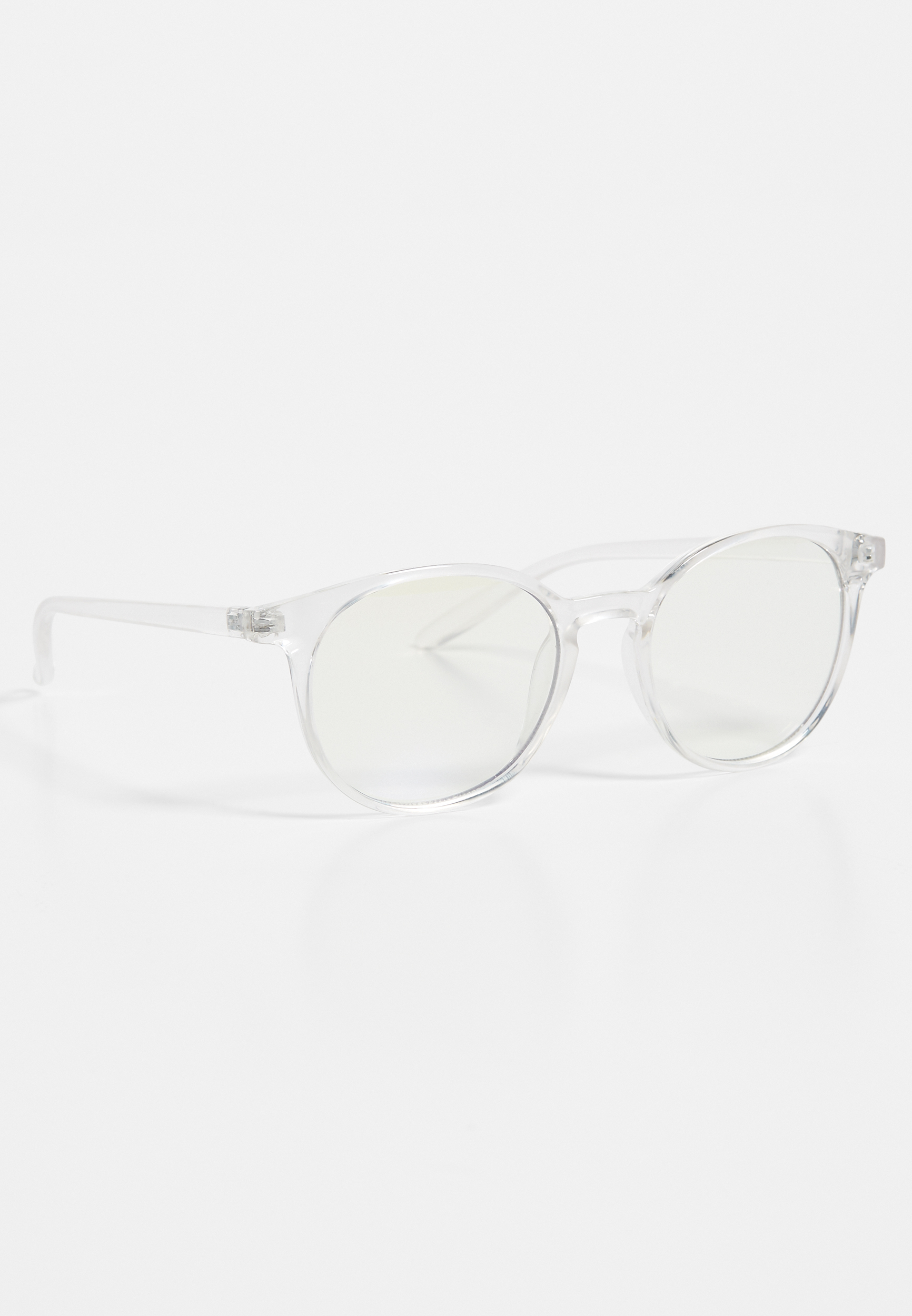 white lens glasses