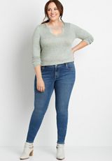 Plus Size m jeans by maurices&trade; Classic Skinny Mid Rise Jean, C258, small