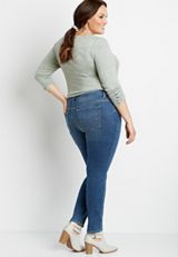 Plus Size m jeans by maurices&trade; Classic Skinny Mid Rise Jean, C258, small