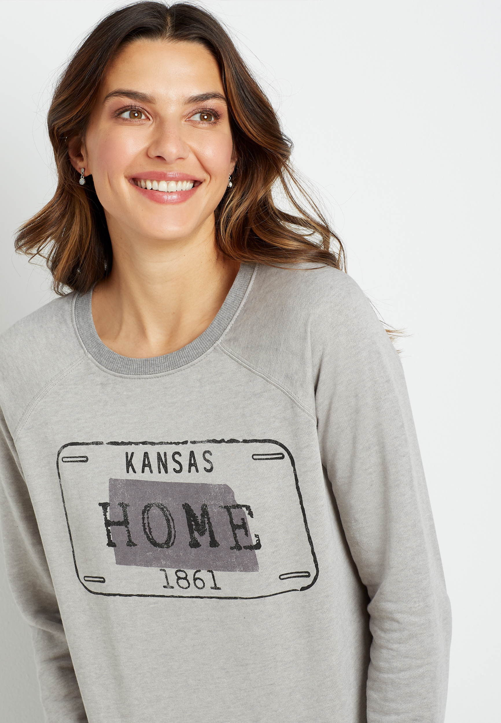 kansas crew neck sweatshirt