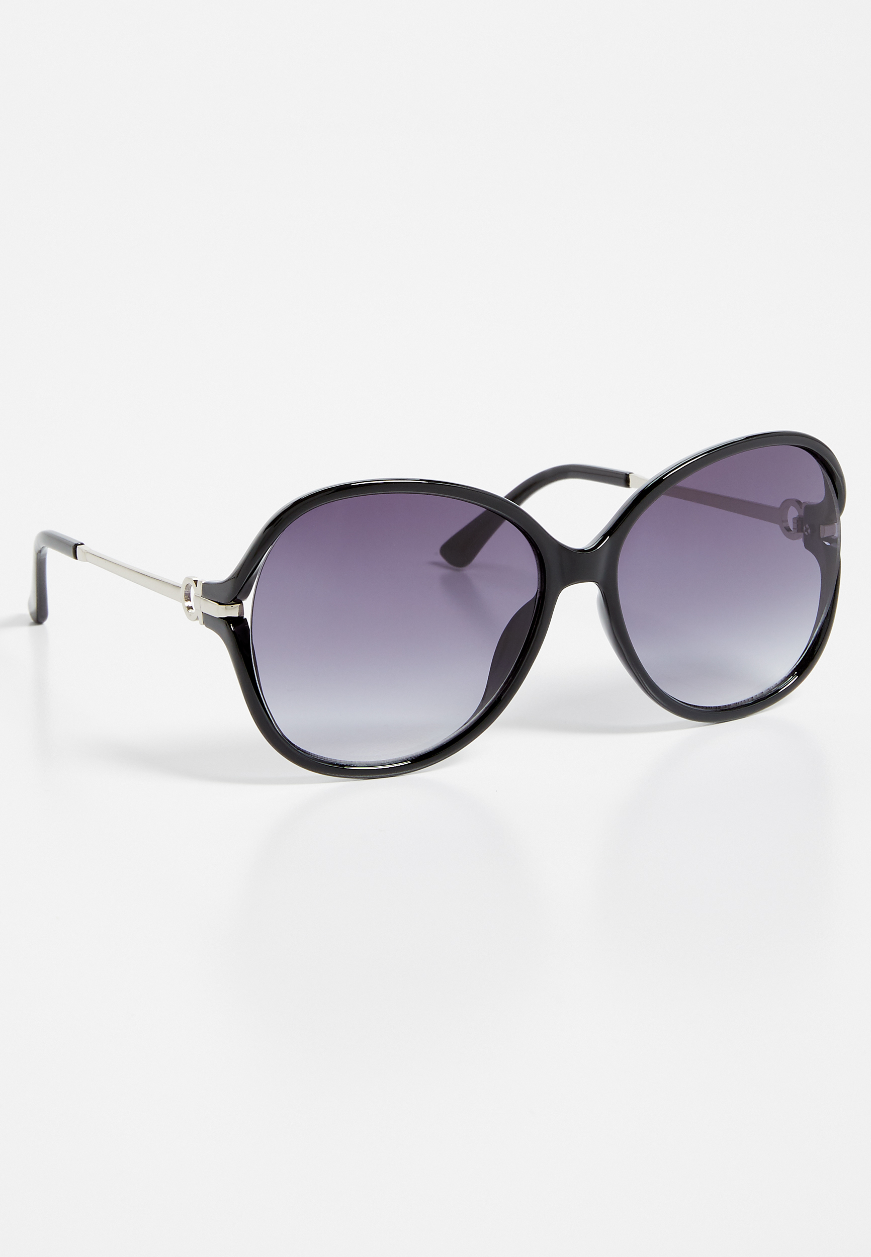 all black round sunglasses