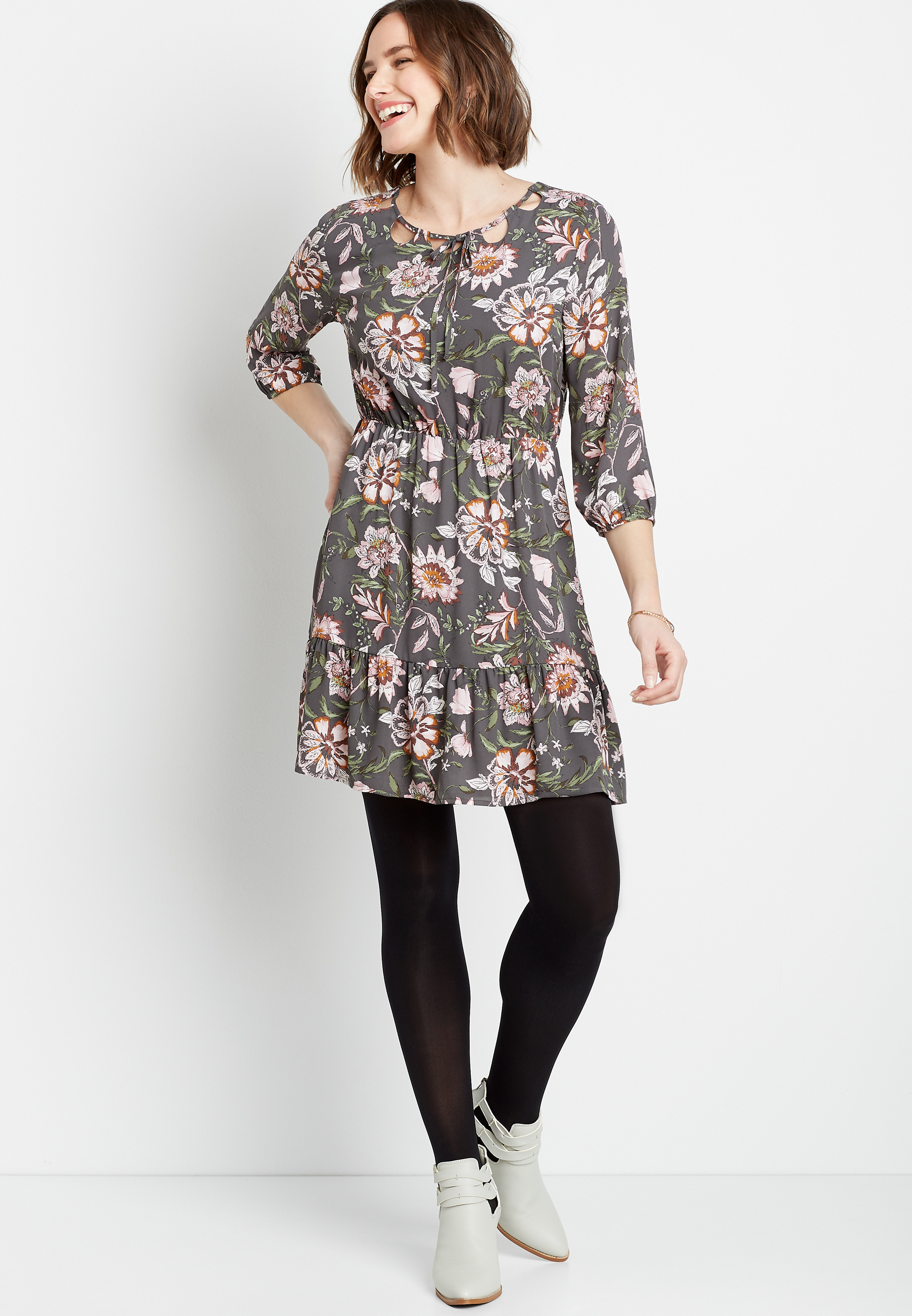 blue grey color dress Yeji Blue Grey main image 0