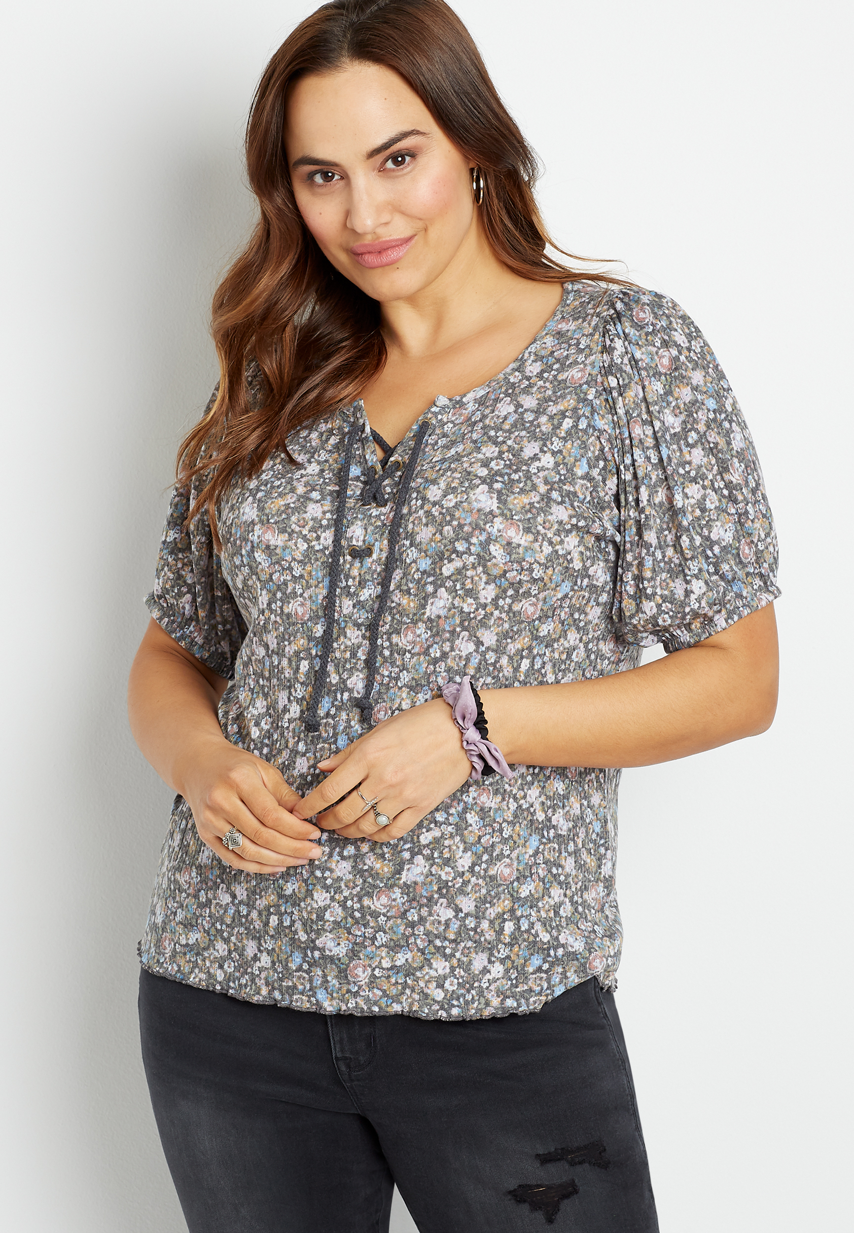 maurices black tops