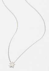 Dainty Silver Star Necklace, , small