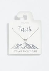 Dainty Silver Mountain Necklace, , small