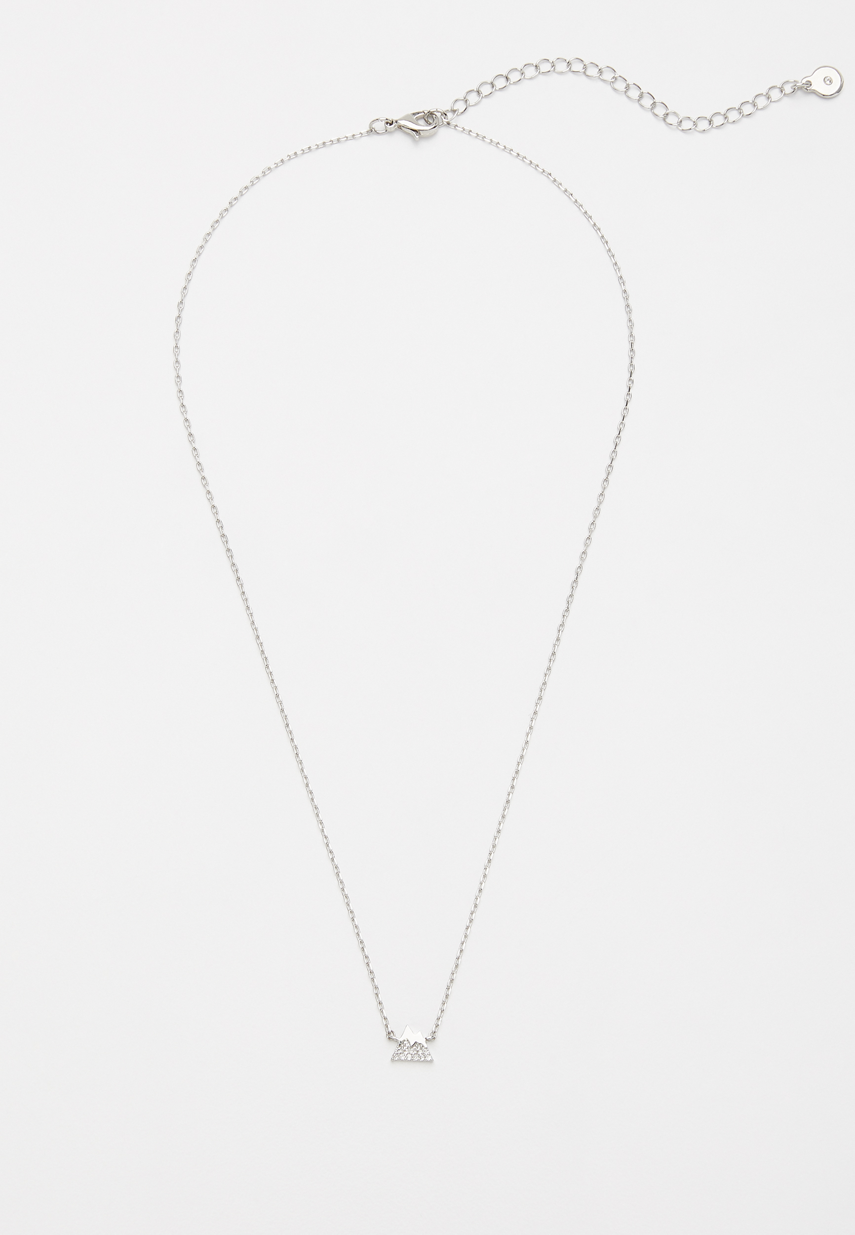 Dainty Silver Mountain Necklace, , large