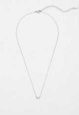 Dainty Silver Mountain Necklace, , small