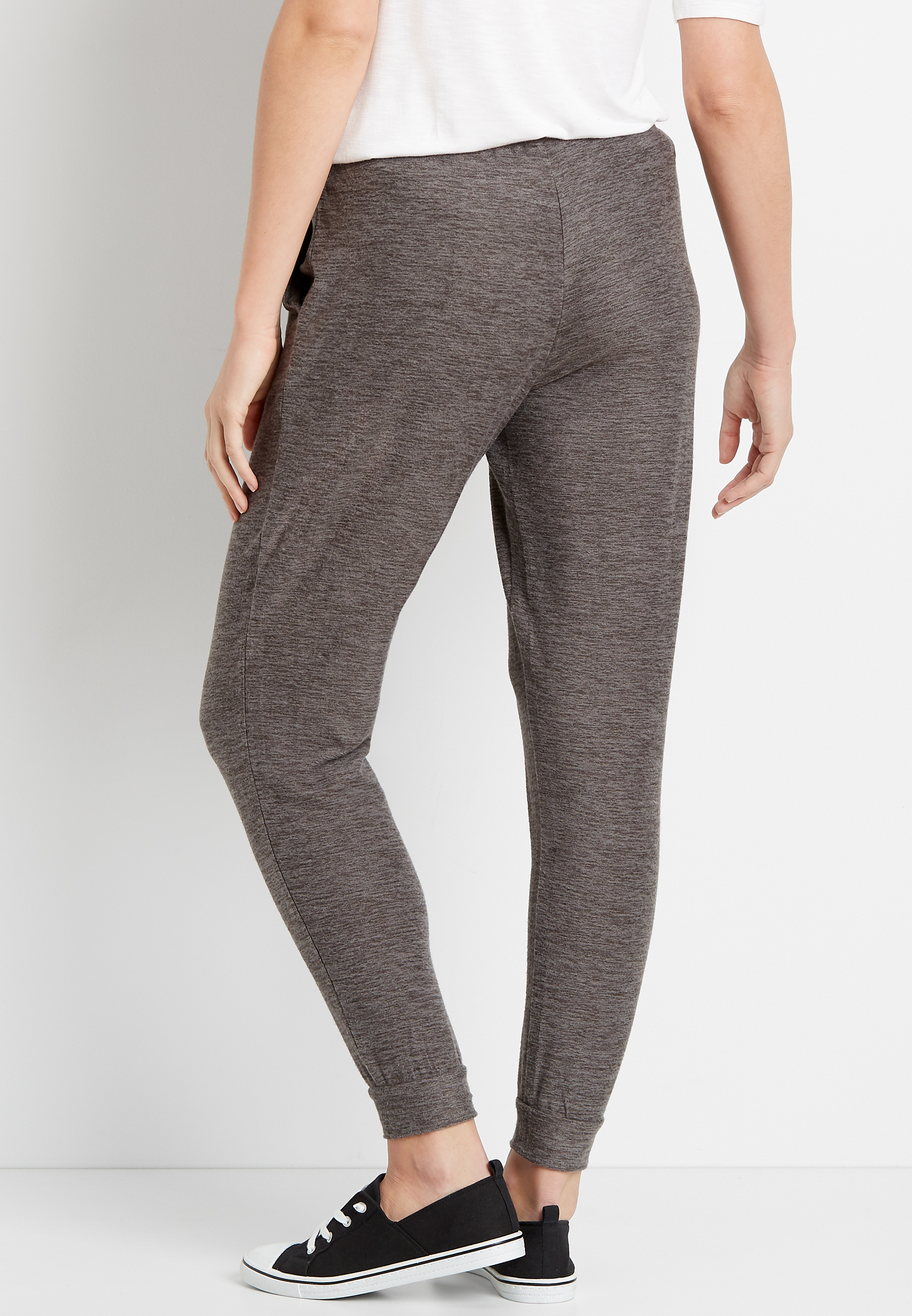 Gray Super Soft Cozy Jogger Pant - alternate image
