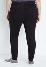 Plus Size DenimFlex&trade; Black Colored Jegging, C106, small