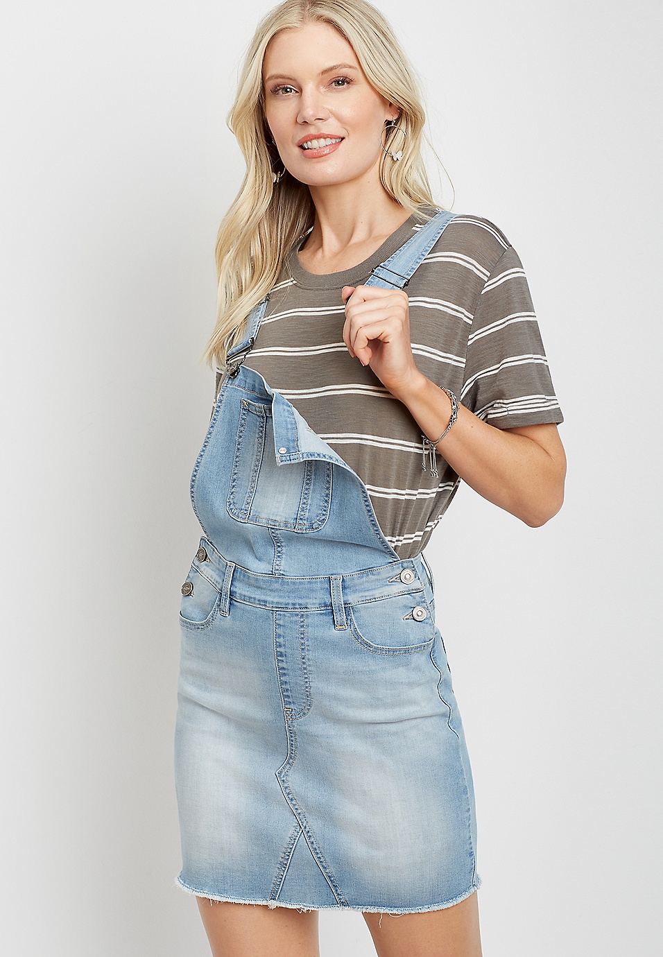 20 Denim Overall Skirts You Need This Summer Who What Wear | vlr.eng.br