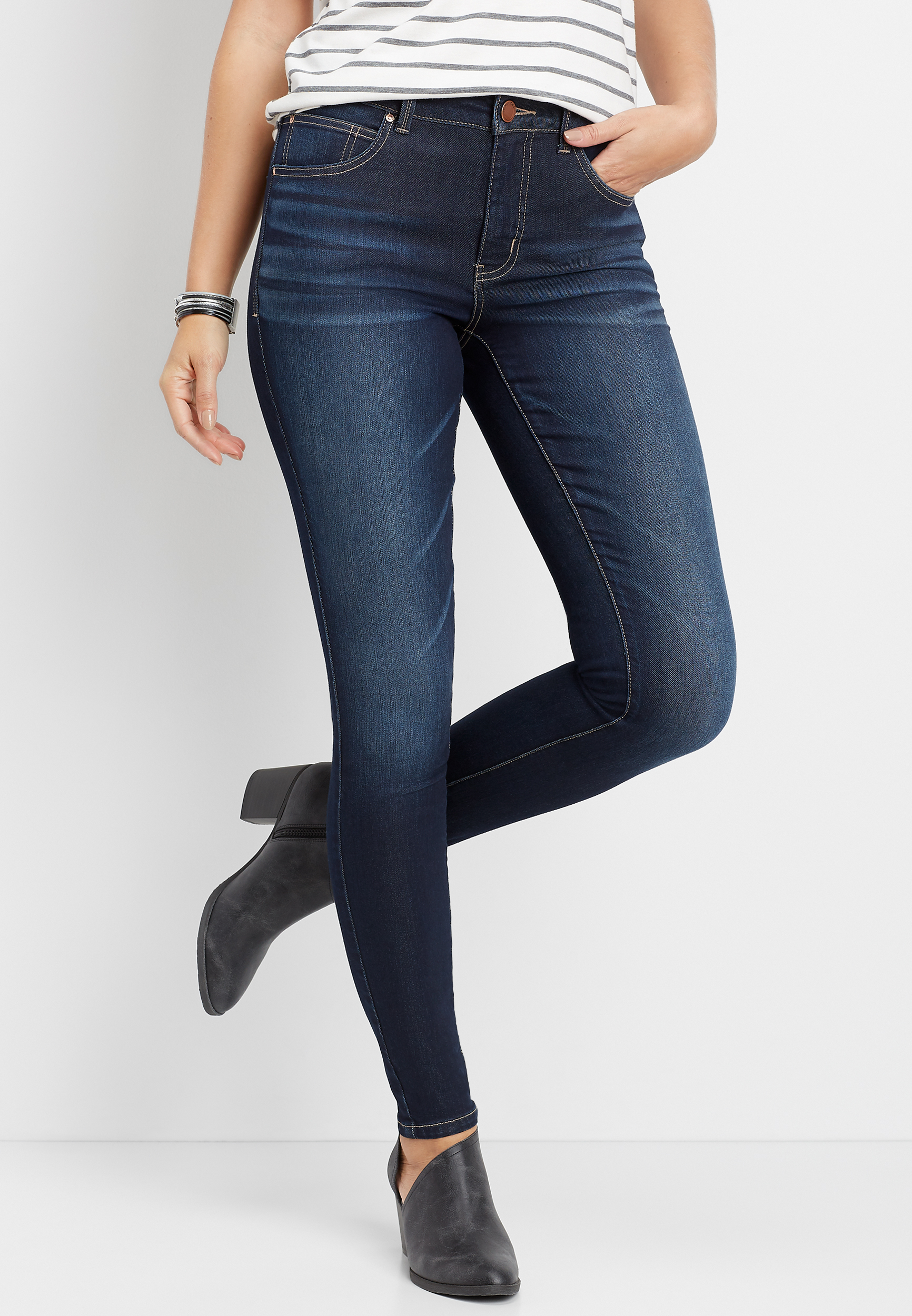 m jeans by maurices&trade; Everflex&trade; Super Skinny High Rise Stretch Jean, C258, large