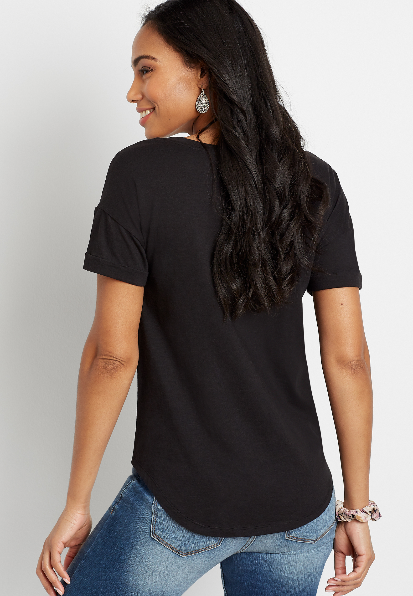 24/7 Solid Drop Shoulder Classic Tee - alternate image