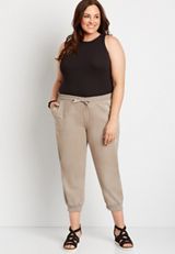 Plus Size Highline Solid Fitted Ribbed Tank Top, C106, small