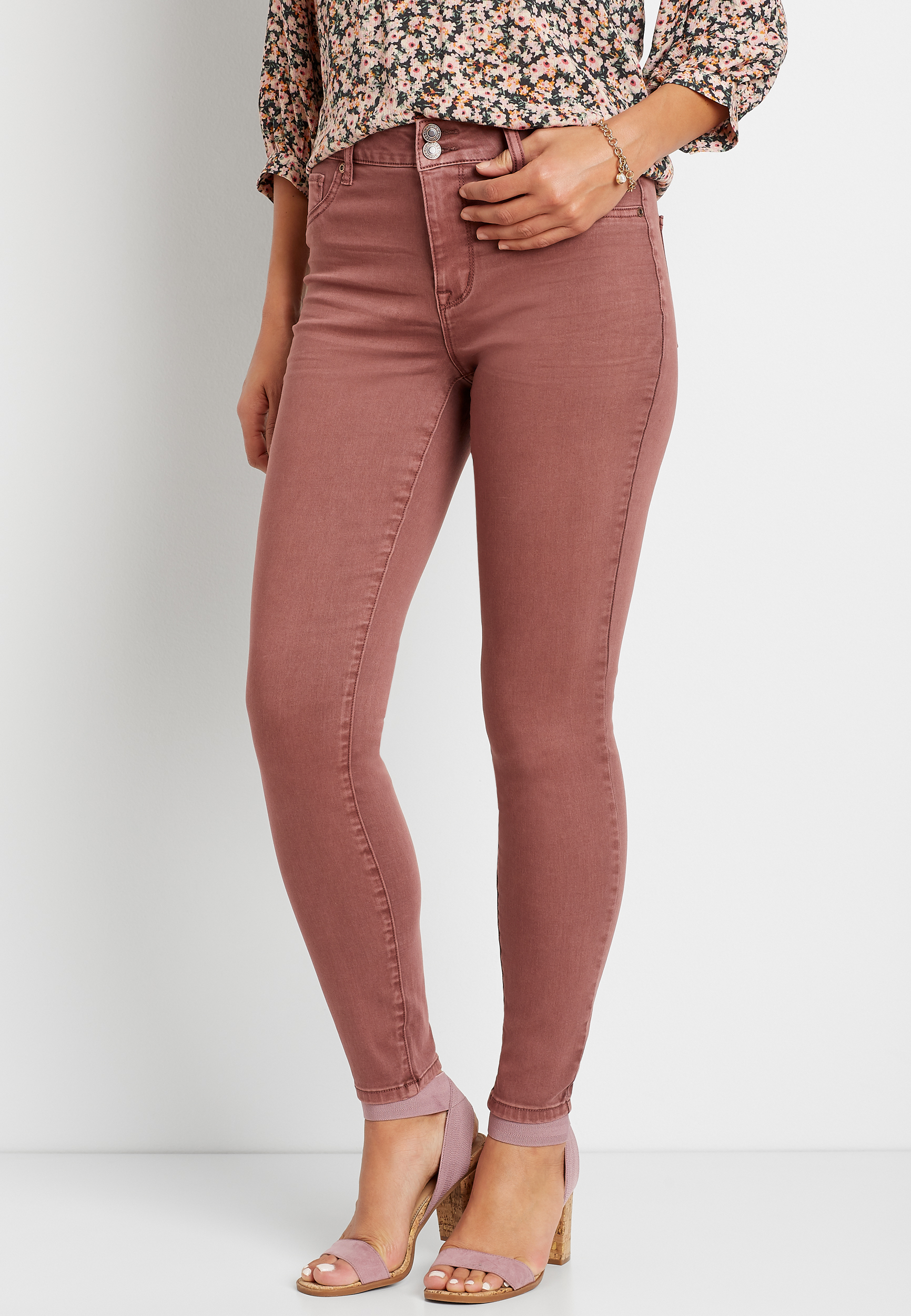 ladies brown jeggings