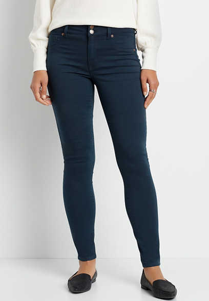 m jeans by maurices™ Navy High Rise Double Button Jegging Made With REPREVE®