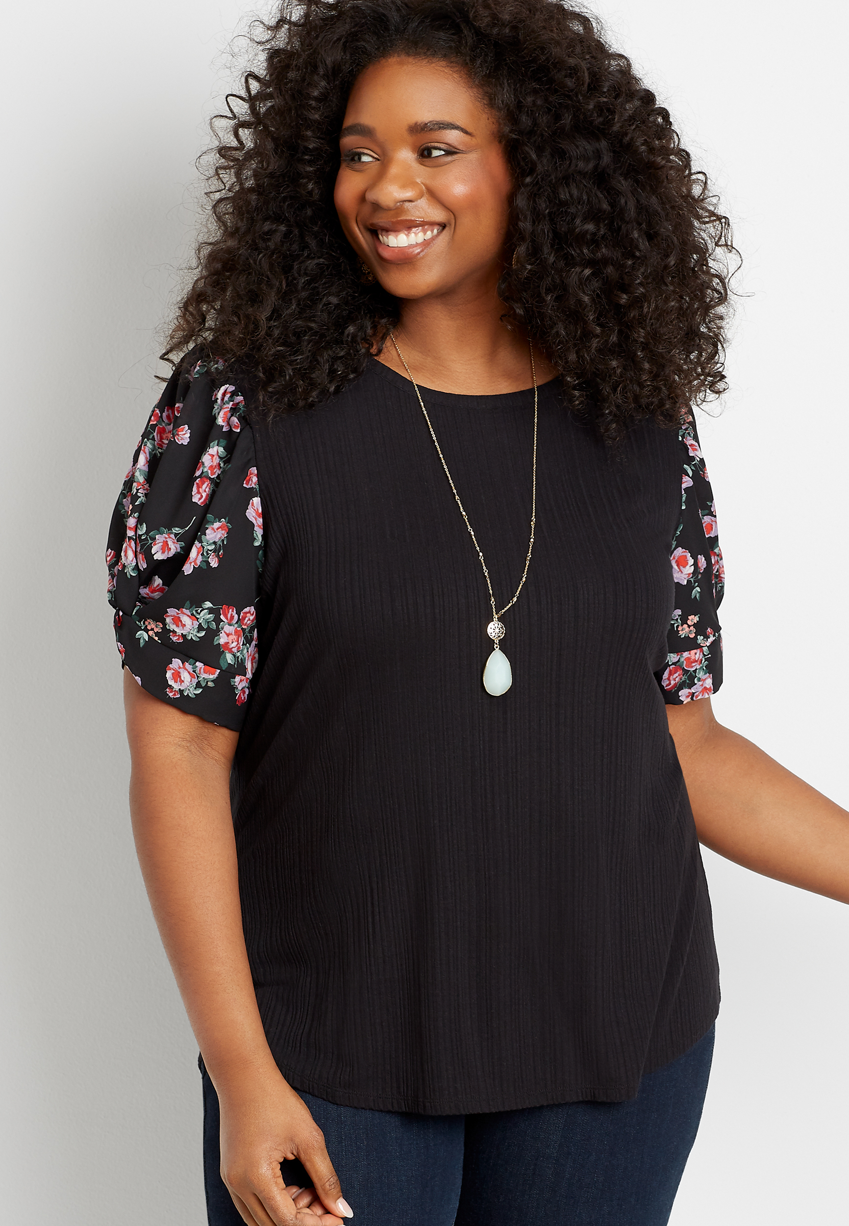 maurices black tops