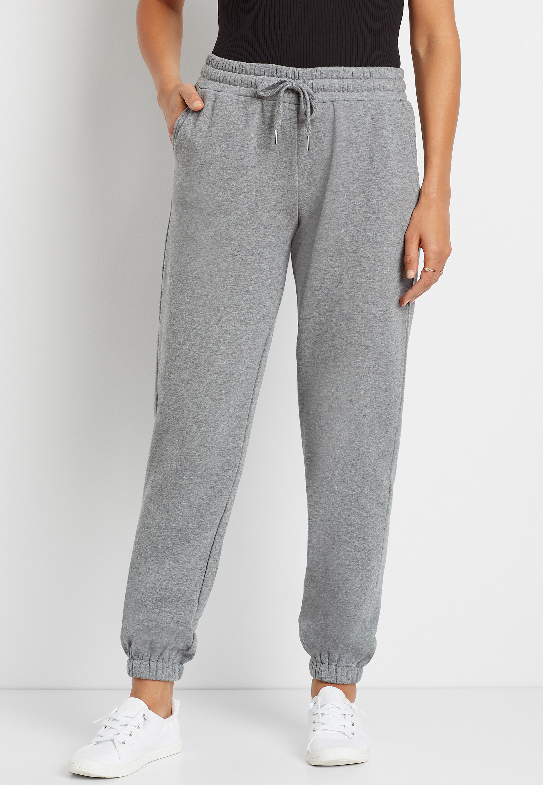 Gray Relaxed Fit Jogger Sweatpant - alternate image