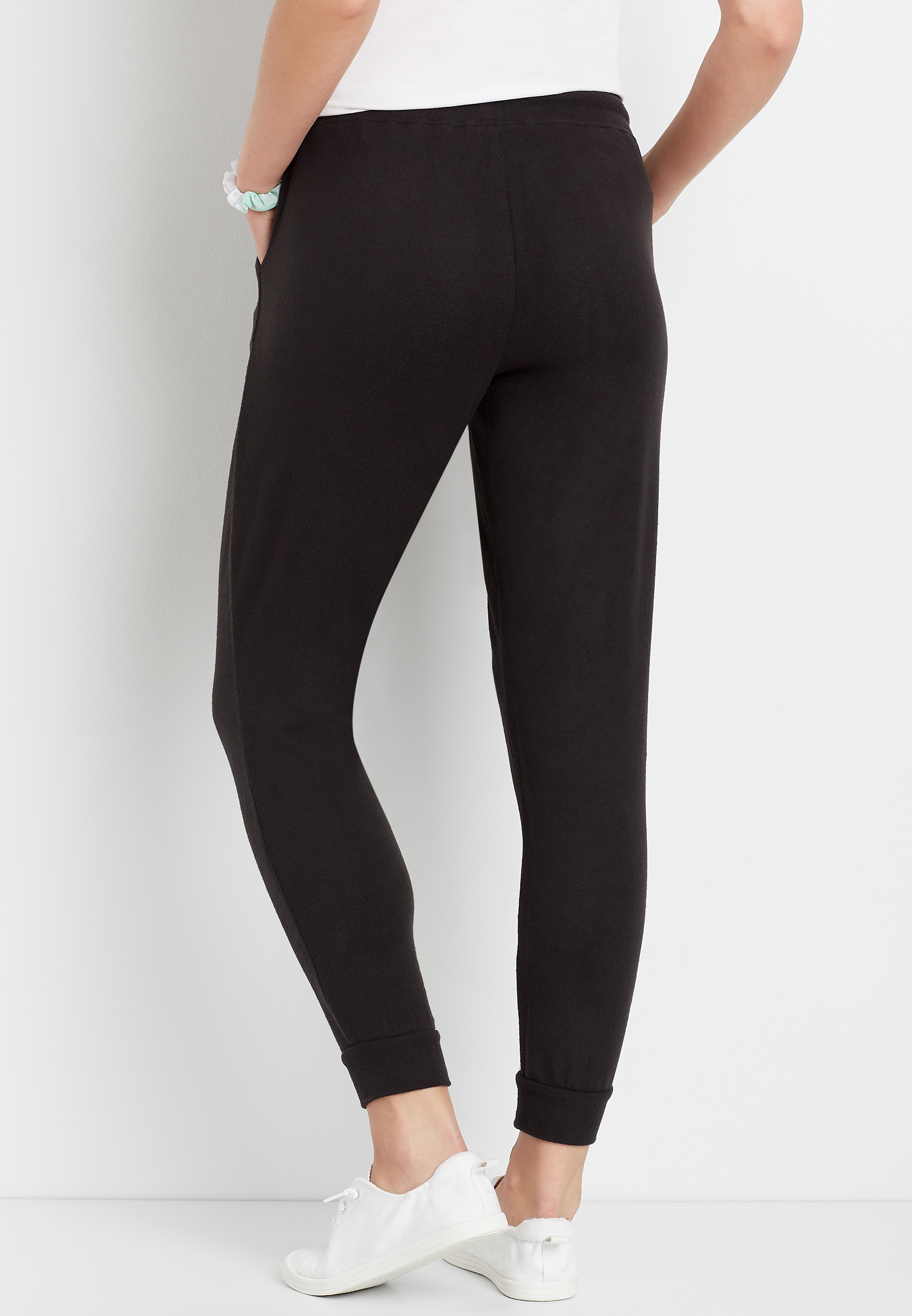 Black Cozy Hacci Jogger - alternate image