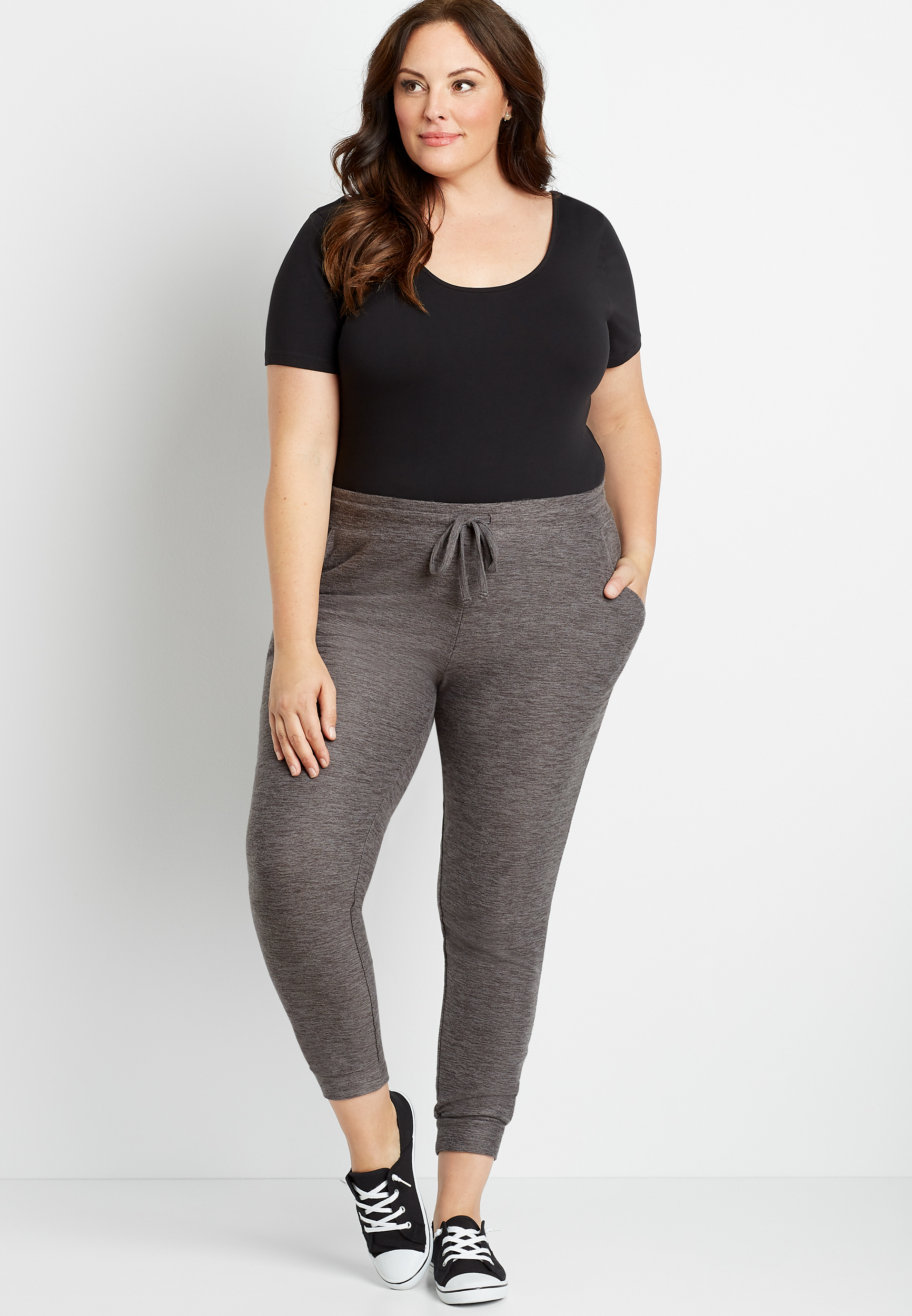 Plus Size Gray Super Soft Cozy Jogger Pant | maurices